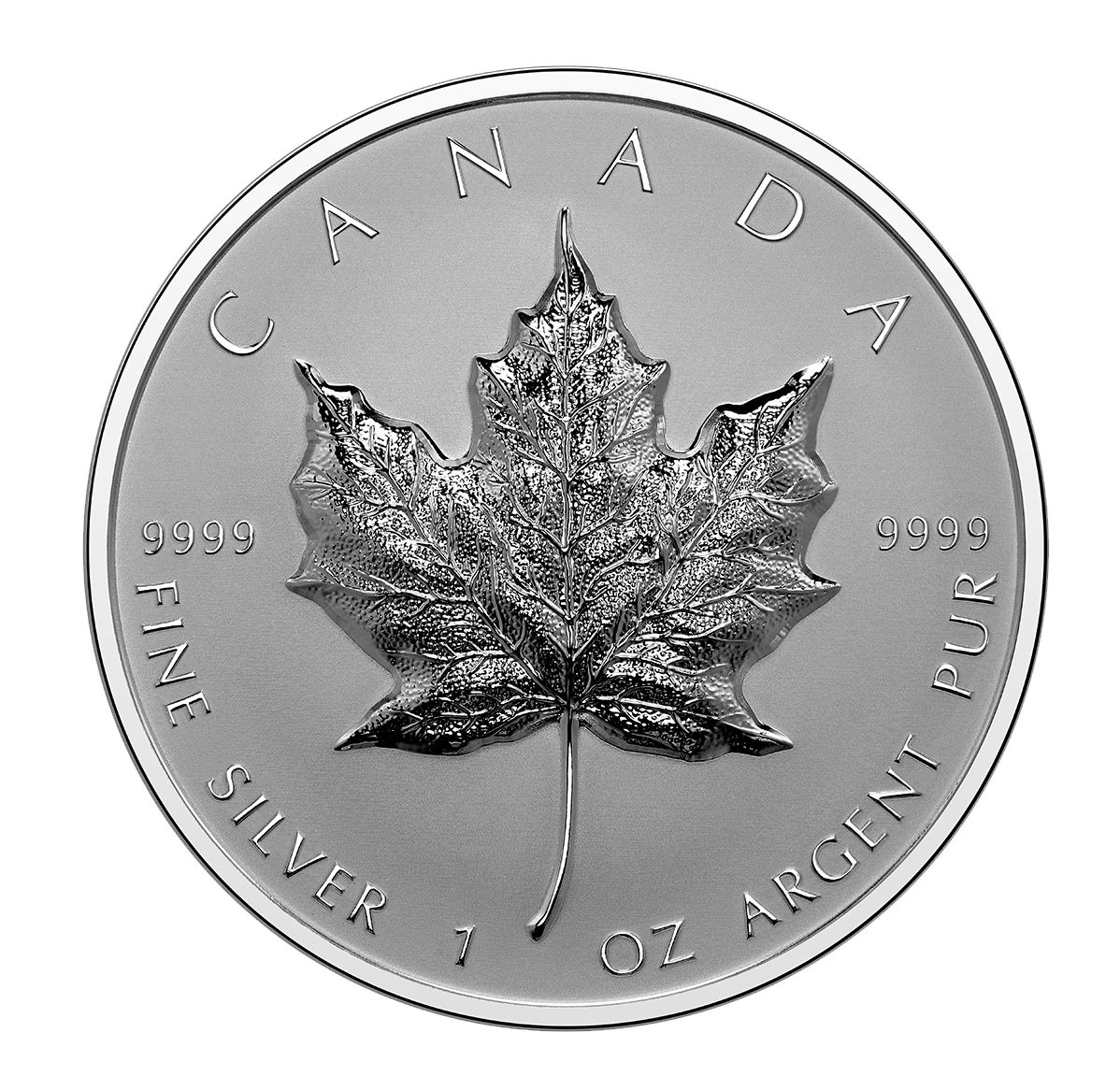 1 oz. Fine Silver Coin – Ultra-High Relief Silver Maple Leaf