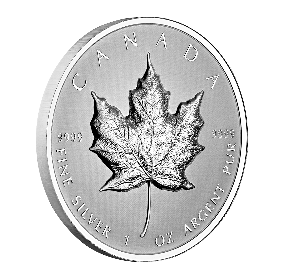 1 oz. Fine Silver Coin – Ultra-High Relief Silver Maple Leaf