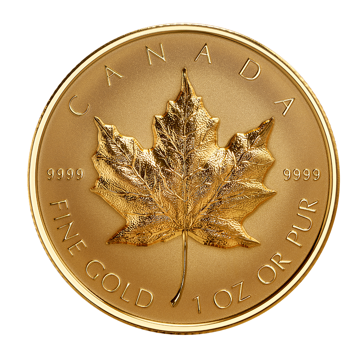 1 oz. Pure Gold Coin – Ultra-High Relief Gold Maple Leaf