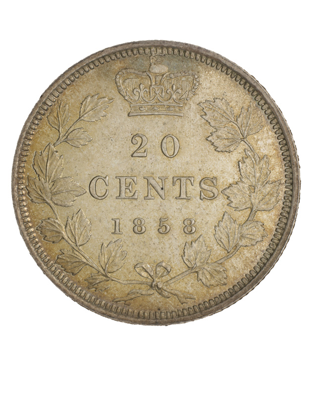 Pièce de 20 cents 1858  (Province du Canada)