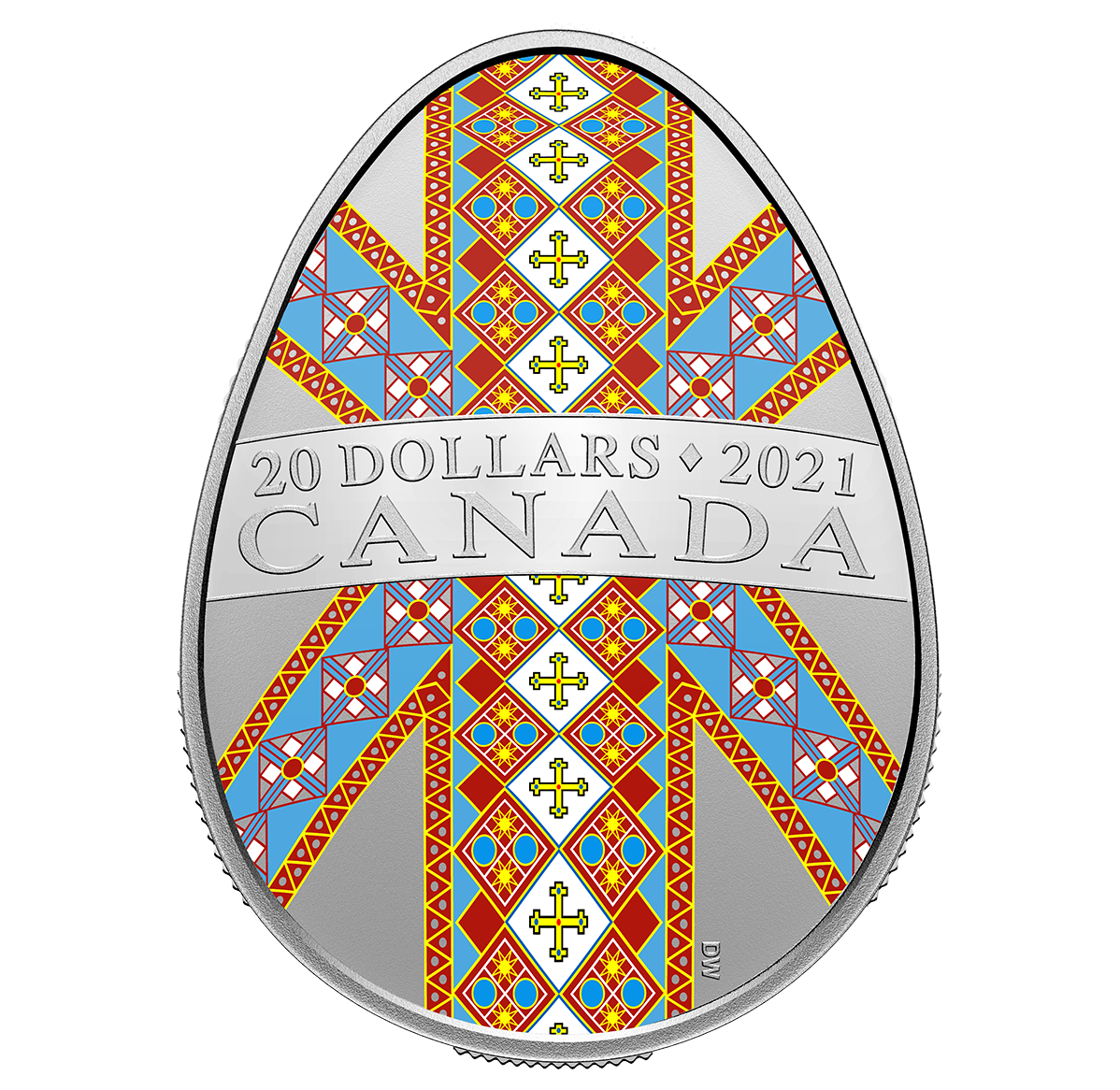 1 oz. Pure Silver Pysanka Coin