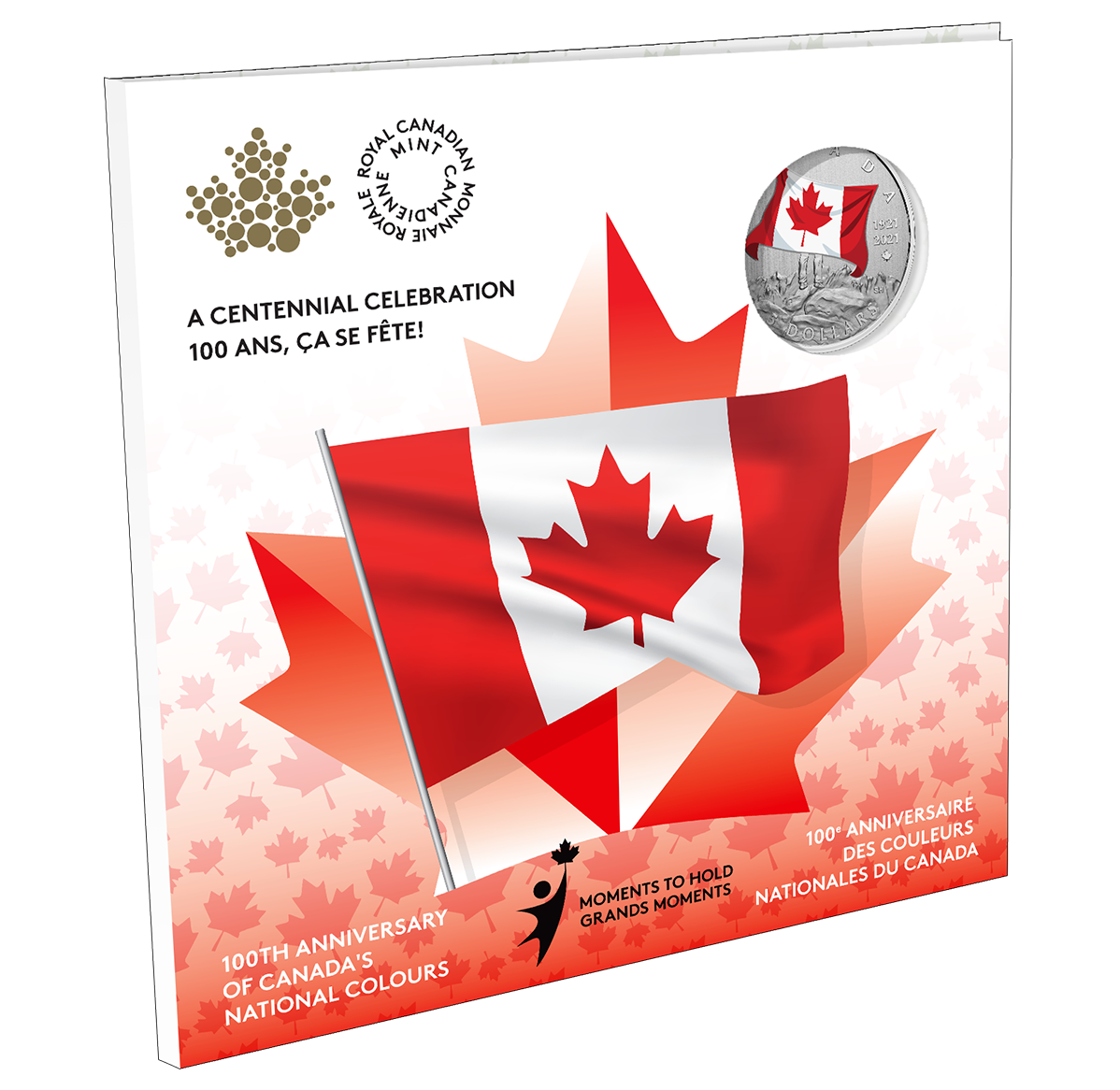 1/4 oz. Pure Silver Coin – Moments to Hold: 100th Anniversary of Canada’s National Colours