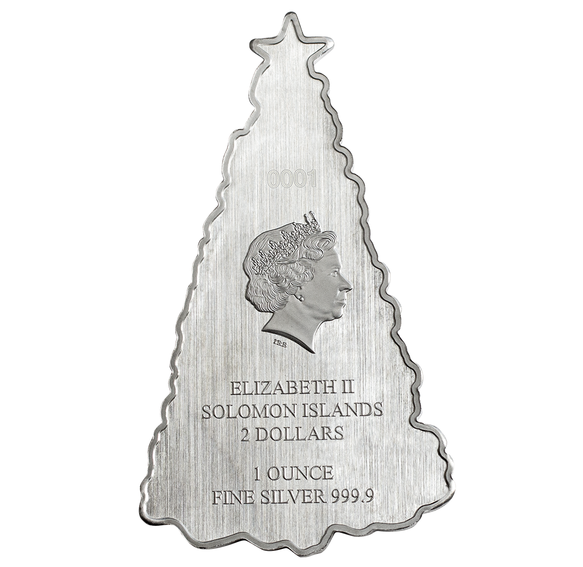 1 oz. Pure Silver Coloured Coin – Holiday Tree