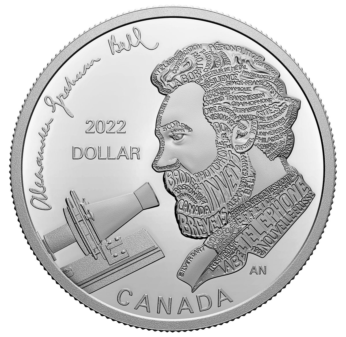 Proof Silver Dollar – Alexander Graham Bell: Great Inventor