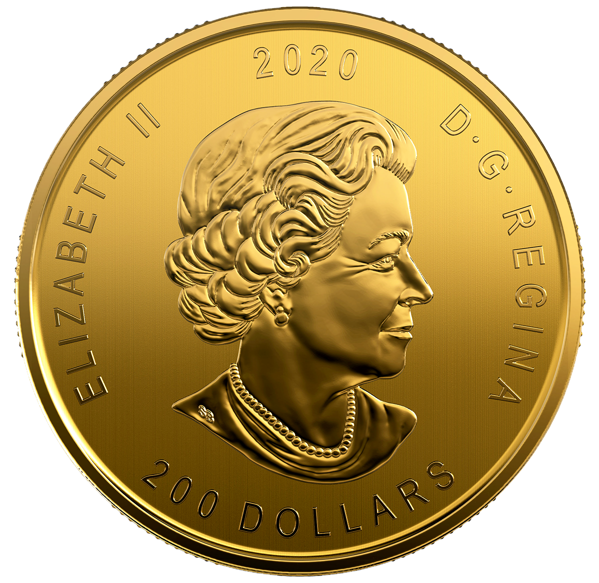 2020 $200 1 oz. 99.999% Pure Gold Coin “Call Of The Wild” Coin 7: Bobcat (Bullion)