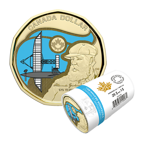 2022 $1 175th Anniversary of the Birth of Alexander Graham Bell Colourized Special Wrap Roll