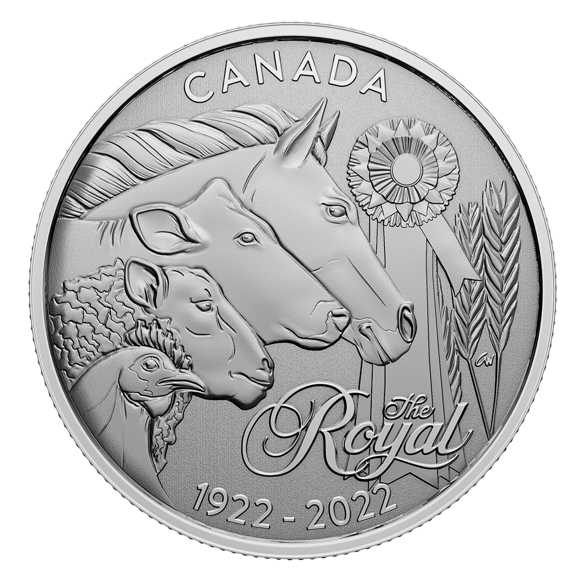 Pièce de ¼ oz en argent pur – Grands moments : 100<sup>ᵉ</sup> anniversaire de la Royal Agricultural Winter Fair 