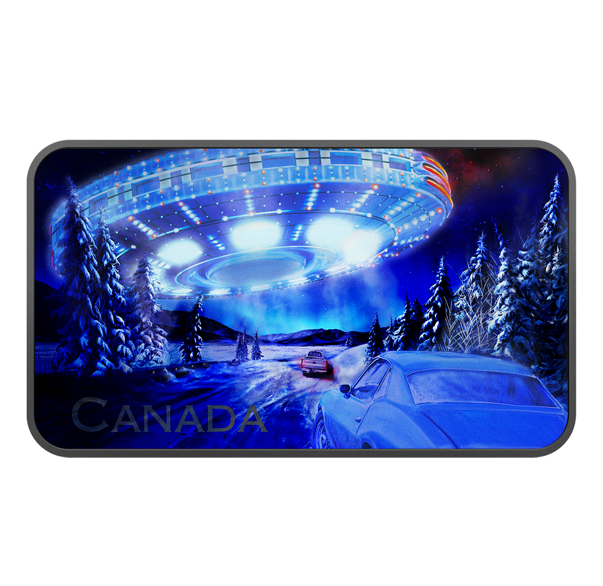 1 oz. Pure Silver Glow-in-the-Dark Coin – Canada’s Unexplained Phenomena: The Yukon Encounter