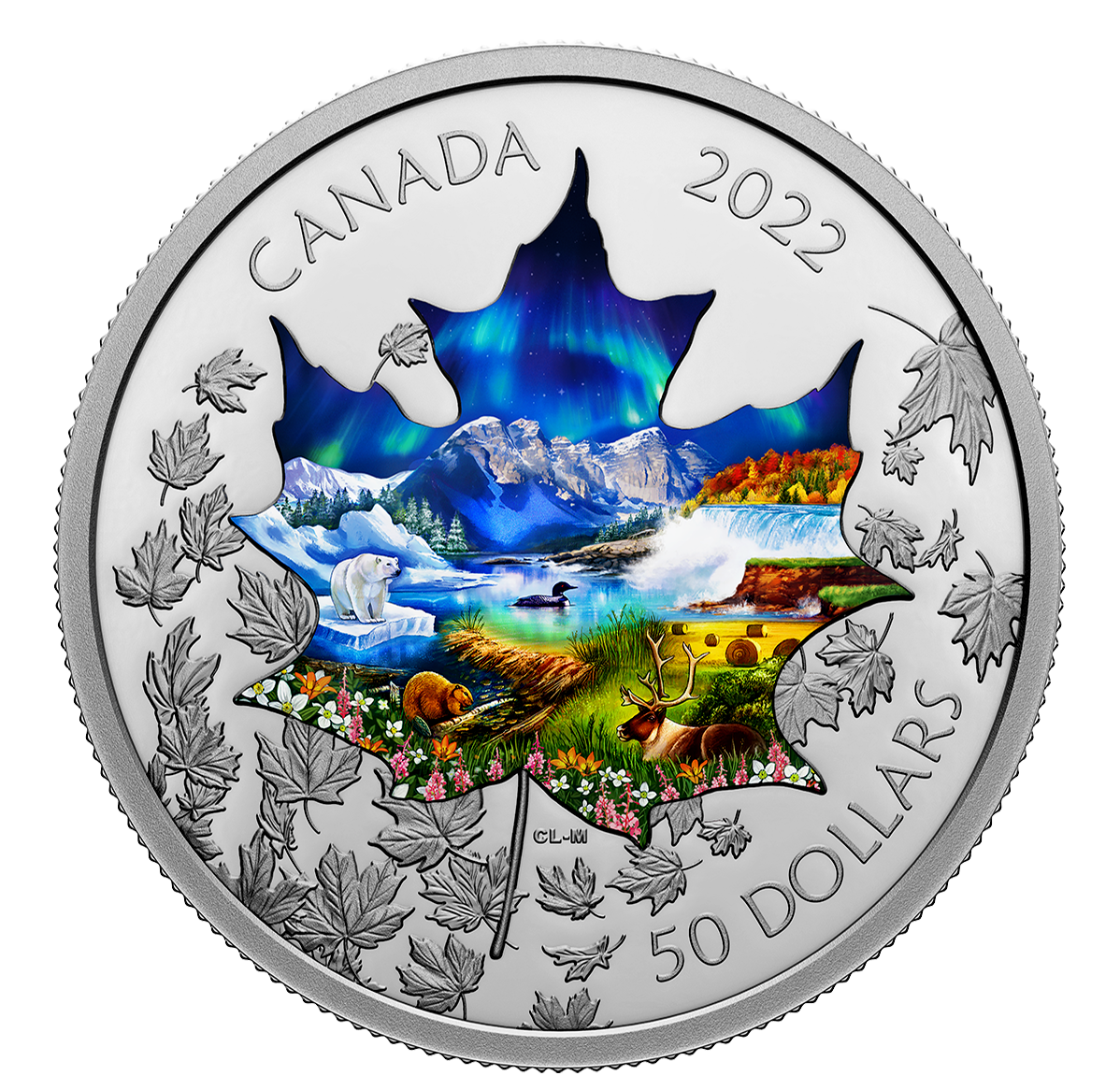 Pièce de 3 oz en argent pur – Panorama du Canada