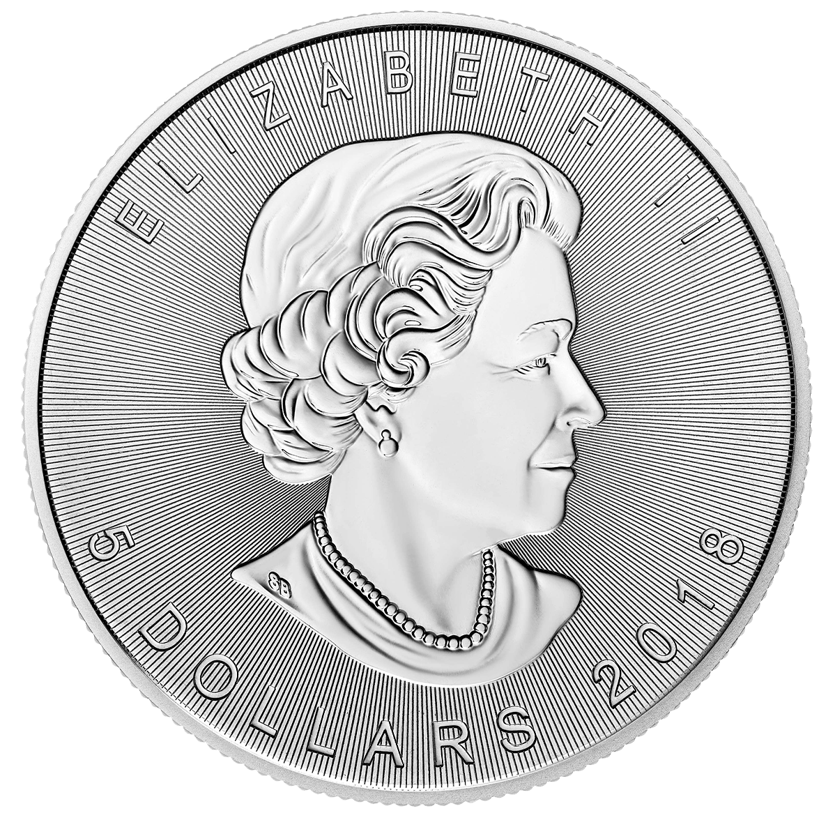 2018 $5 1 oz. 99.99% Pure Silver SML Incuse (Bullion)