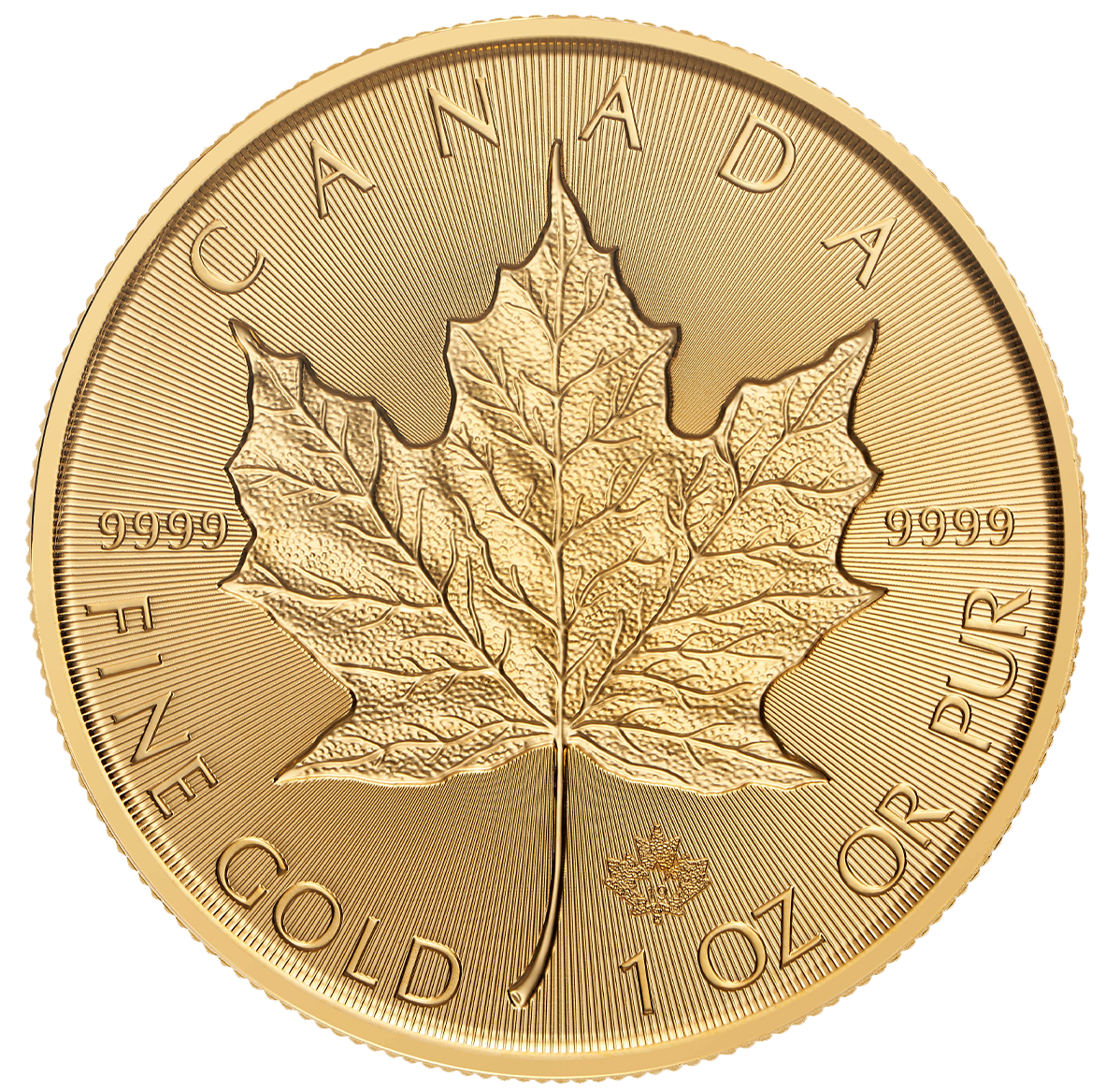 Pièce d'Investissement de 50$ en or pur à 99,99 % 2019 - FÉO en creux (produit d’investissement)