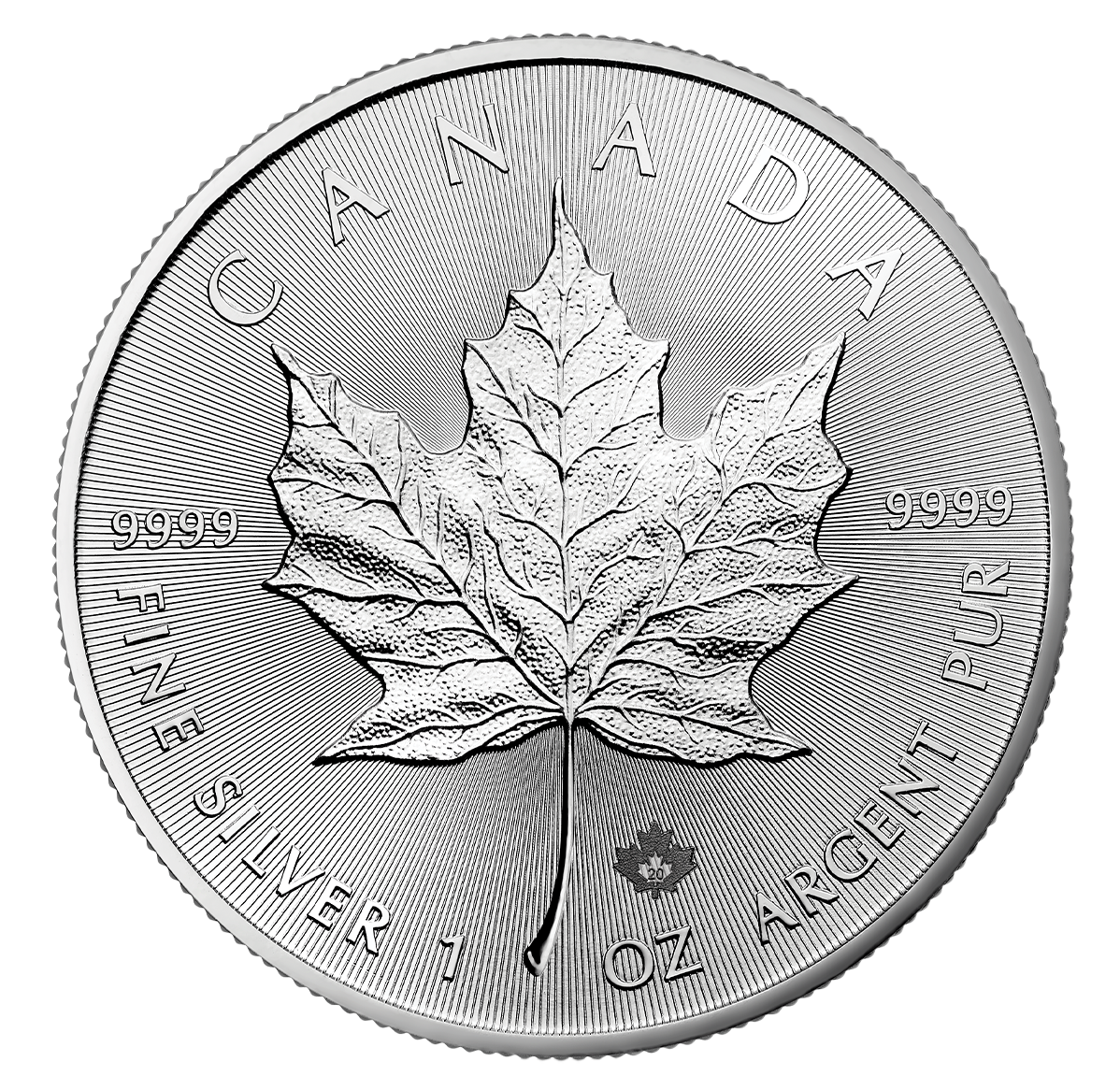 Pièce d'investissement <em>Feuille d'érable en argent</em> 2020 (pièce d'investissement)