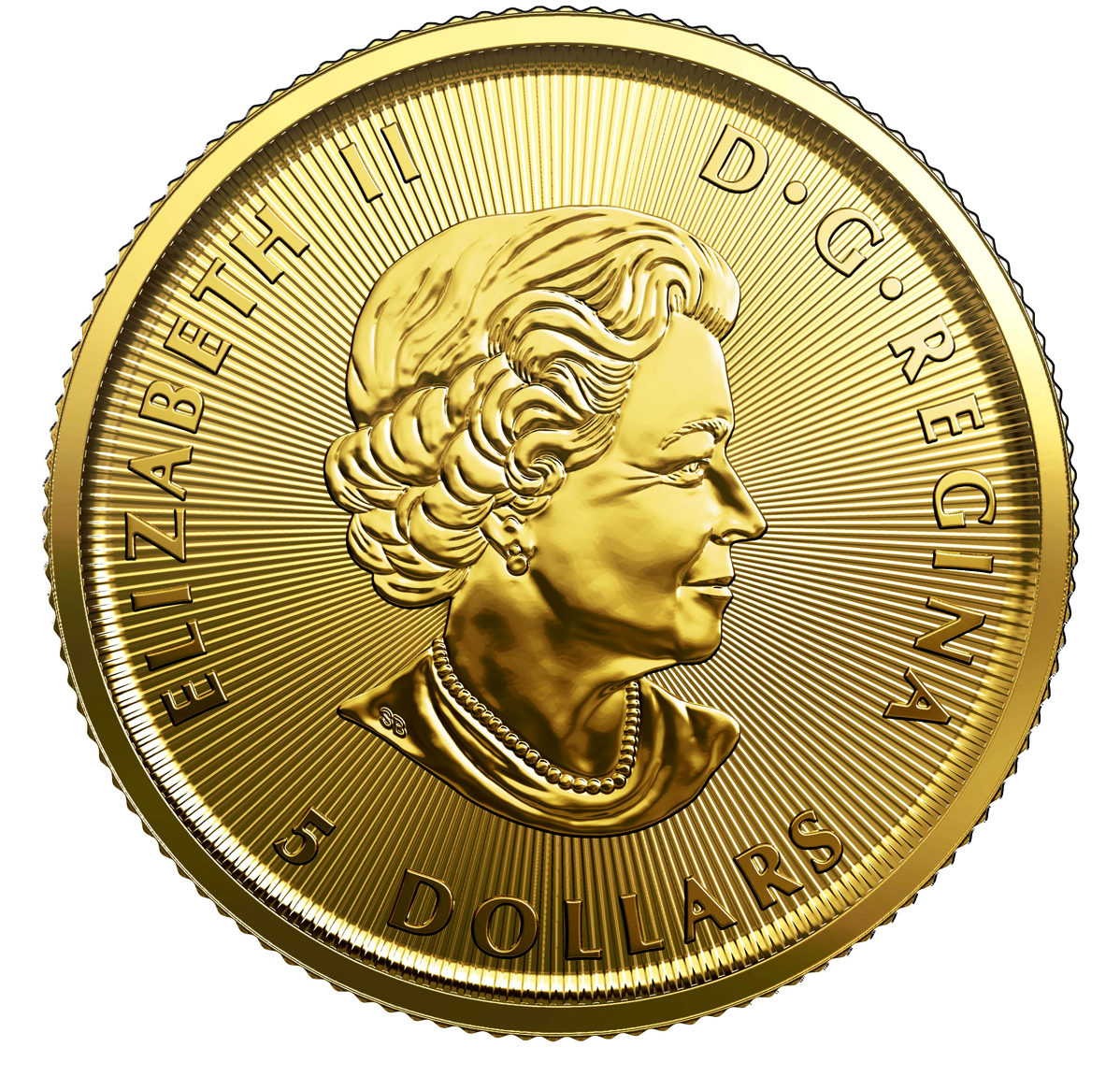 2020 $5 1/10 oz. 99.99% Pure Gold Coin - Polar Bear (Bullion)