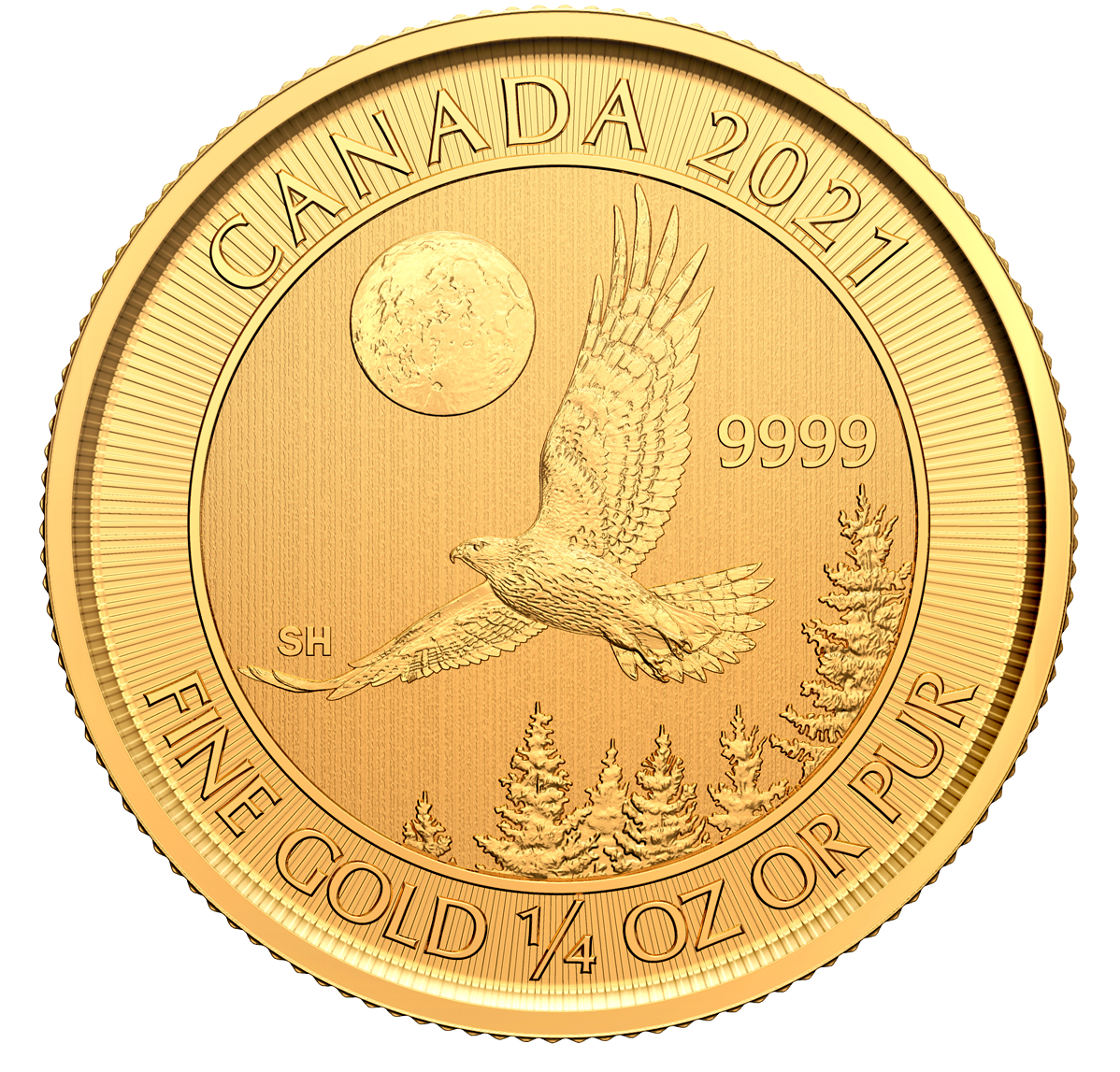 2021 $10 1/4 Oz. 99.99% Pure Gold Coin – Goshawk (Bullion)