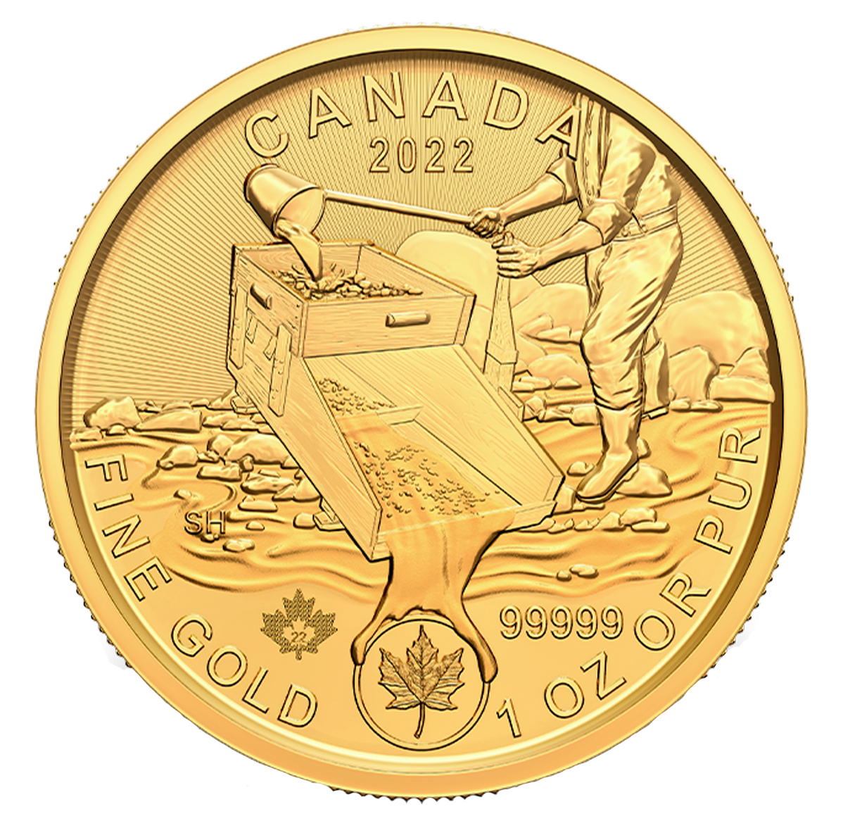 2022 $200 1 oz. 99.999% Pure Gold Coin Klondike Gold Rush: Prospecting for Gold (Coin 2) (Bullion)